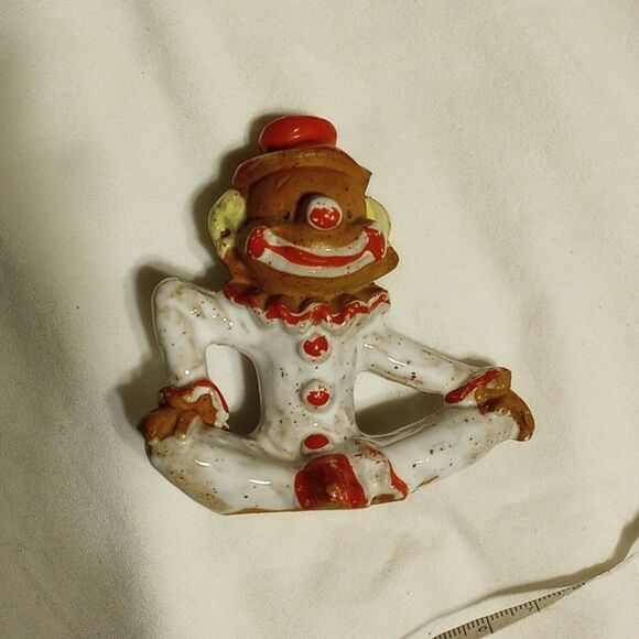 Vintage Set of Six Napcoware Clay Clown Figurines - Picture 5 of 16